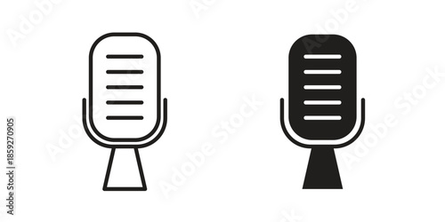 Microphone icons symbol collection. Vector Illustration. vector icon set.