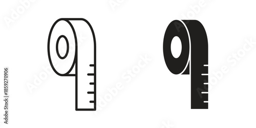 Meter tape icons symbol collection. Vector Illustration. vector icon set.
