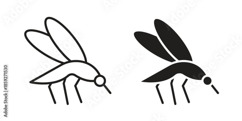 Mosquito icons symbol collection. Vector Illustration. vector icon set.