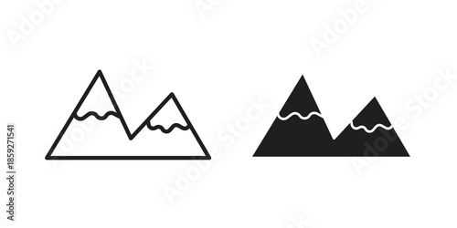 Mountain icons symbol collection. Vector Illustration. vector icon set.