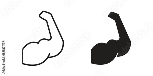 Muscle icons symbol collection. Vector Illustration. vector icon set.