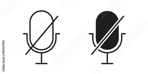 Mute icons symbol collection. Vector Illustration. vector icon set.