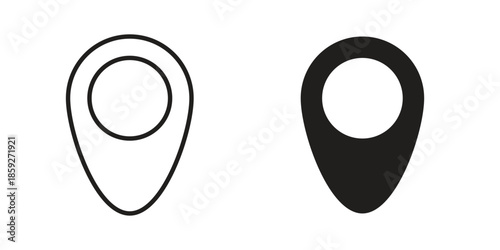 Navigation pin icons symbol collection. Vector Illustration. vector icon set.