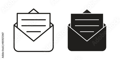 Newsletter icons symbol collection. Vector Illustration. vector icon set.