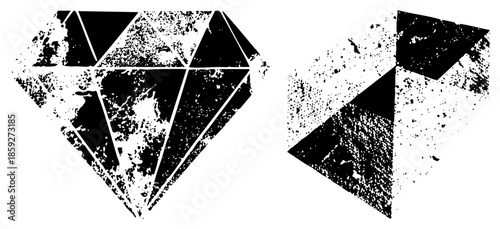 diamonds geometric abstract black and white