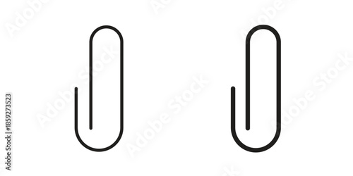Paperclip icons symbol collection. Vector Illustration. vector icon set.