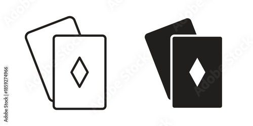 Playing cards icons symbol collection. Vector Illustration. vector icon set.