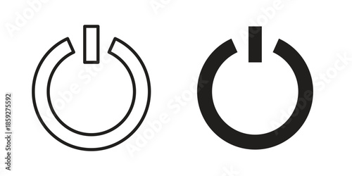 Power button icons symbol collection. Vector Illustration. vector icon set.