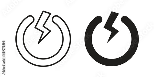 Power button icons symbol collection. Vector Illustration. vector icon set.