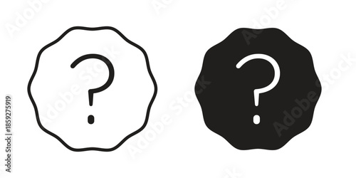 Question icons symbol collection. Vector Illustration. vector icon set.