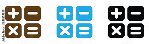 Calculator buttons. Calculator icon vector illustration. Accounting calculator sign and symbol. 