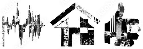 waveform house thumbs up abstract