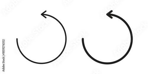 Reset icons symbol collection. Vector Illustration. vector icon set.