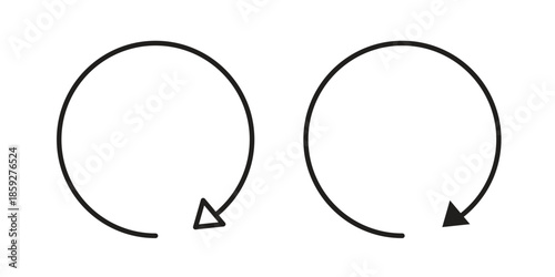 Repeat icons symbol collection. Vector Illustration. vector icon set.