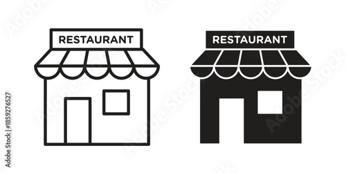 Restaurant icons symbol collection. Vector Illustration. vector icon set.