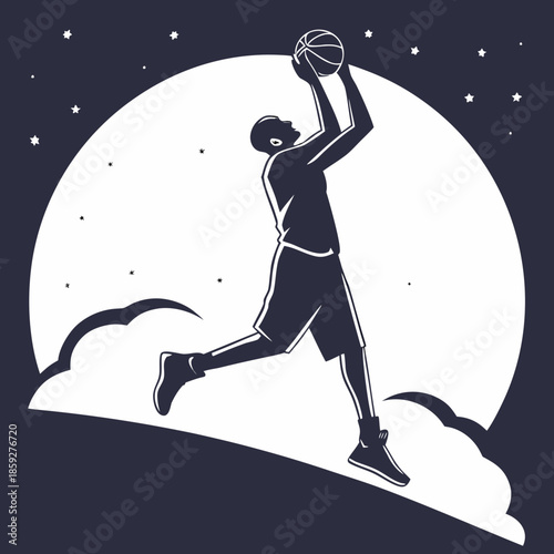 basketball player silhouette