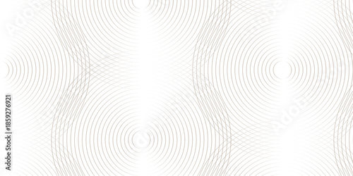 Seamless geometric spiral pattern and abstract circle wave lines overlapping pattern isolated. Design technology or modern concept. Ornament overlapping background. Colorful element line pattern.