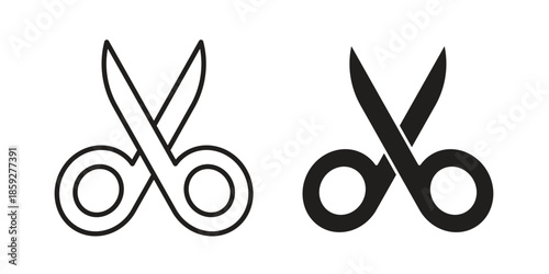 Scissor icons symbol collection. Vector Illustration. vector icon set.