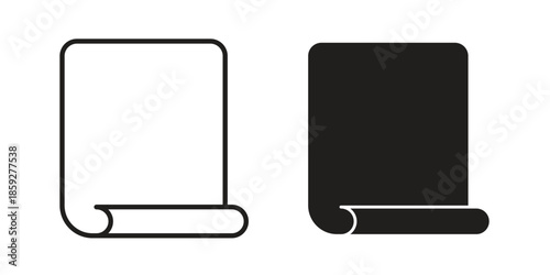 Scroll icons symbol collection. Vector Illustration. vector icon set.