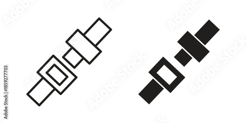 Seat Belt icons symbol collection. Vector Illustration. vector icon set.