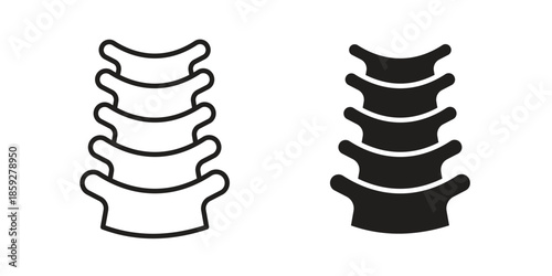 Spine icons symbol collection. Vector Illustration. vector icon set.