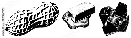 peanut butter and jelly sandwich elements