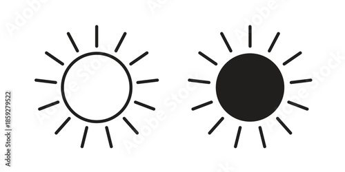 Sun icons symbol collection. Vector Illustration. vector icon set.