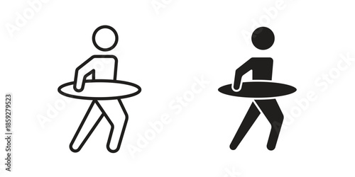 Surfer icons symbol collection. Vector Illustration. vector icon set.