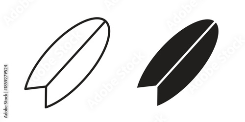 Surf board icons symbol collection. Vector Illustration. vector icon set.