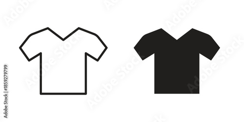 T shirt icons symbol collection. Vector Illustration. vector icon set.