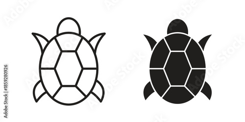 Tortoise icons symbol collection. Vector Illustration. vector icon set.