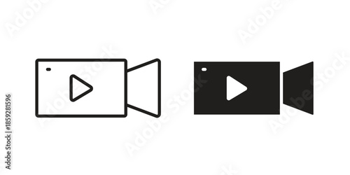 Video call icons symbol collection. Vector Illustration. vector icon set.