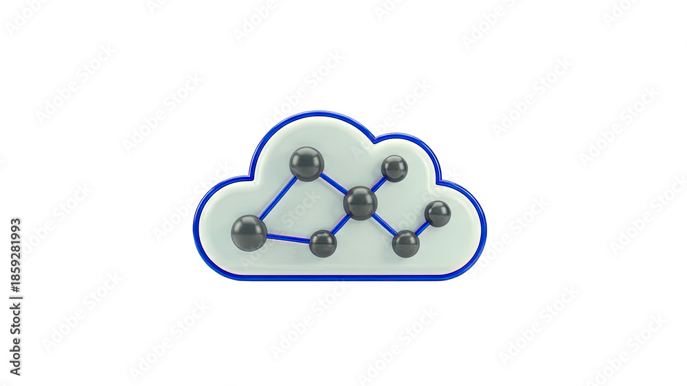 Obraz premium Cloud Network Icon