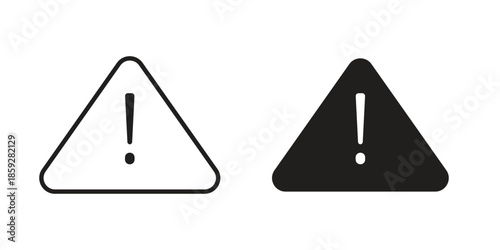 Warning icons symbol collection. Vector Illustration. vector icon set.