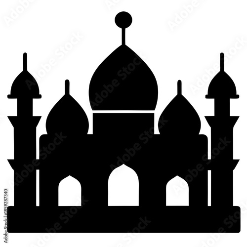 taj mahal vector illustration