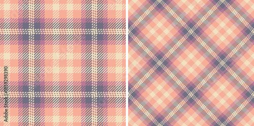 Classic tartan pattern. Nostalgic fabric texture in pastel colors, suitable for backgrounds, apparel, home textiles, or creative projects needing a touch of tradition.