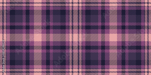 Mother texture seamless vector, halloween check tartan pattern. Relief textile fabric background plaid in pink and violet colors.
