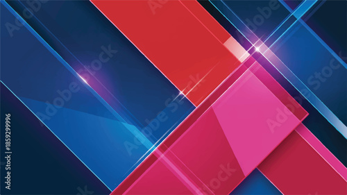 A digital rendering showcases a flawless abstract composition featuring geometric shapes and vibrant colors in a futuristic environment from a dynamic viewpoint