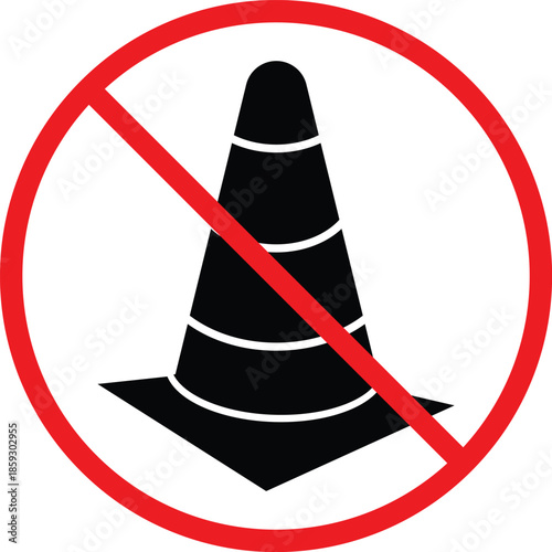 no tv with remote icon.  TV and clicker forbidden symbol. Screen and remote prohibited graphic design. Education and study area regulation signs
