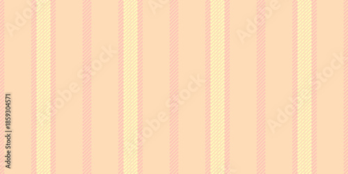 Ooster vertical pattern fabric, web vector background lines. Meometry textile texture seamless stripe in light and peach puff colors.