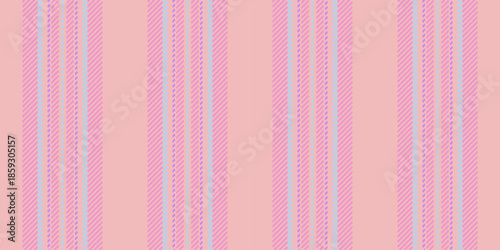 No people textile fabric stripe, book pattern vertical texture. Ceremony background lines vector seamless in light and pink colors.