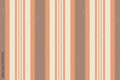 Gale textile background vector, frame texture lines stripe. Sbstract background fabric vertical seamless pattern in light and orange colors.