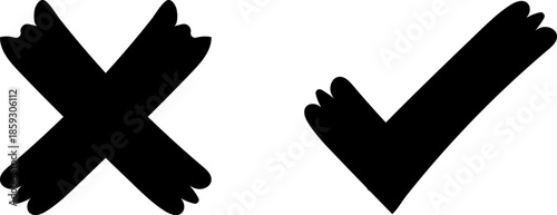 Symbols of acceptance and rejection