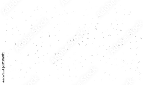 Abstract falling silver snow on white vector illustration. Soft grey dots texture for winter holiday design. Subtle grain pattern element for overlay or wallpaper. Confetti scattered spots wrapping.