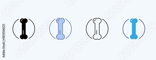 Calcium Multiple Icon Illustration Vector