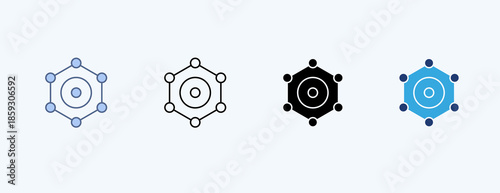 Antioxidant Multiple Icon Illustration Vector