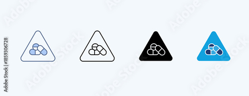 Side Effect Multiple Icon Illustration Vector