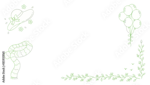 Botanical illustrations of flowers and leaves. Spring Vector Packs. EPS Editable