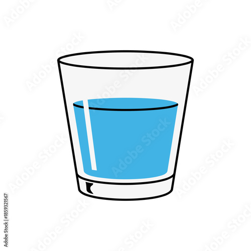 Glass of Water Illustration