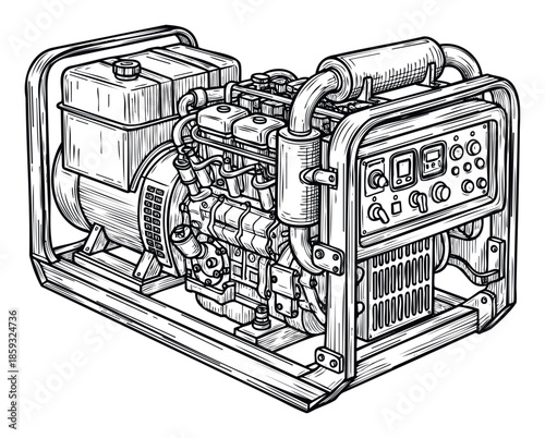 Essential portable power generator equipment for emergency backup electricity supply, industrial applications, and remote construction site operations requiring reliable offgrid energy